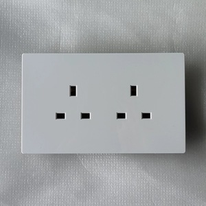 Minimalist White Wall <b>Switch</b> 1-Way <b>Touch</b> Control IP20 PC Material 1A 240V Wi-Fi Enabled Smart Life App 2 USB a Ports - Product Image 4