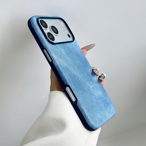 เคสโทรศัพท์ลายเดนิมสุดหรู L196 สำหรับ iPhone 18 17 16 15 14 13 Pro Max เคสผ้าแม่เหล็ก ฝาหลังทันสมัย - Product Image 4