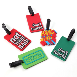 علامة الأمتعة ذات العلامة التجارية المتينة المقاومة للماء ، طباعة مخصصة ، رسالة ترويجية ، علامة أمتعة الطائرات الزرقاء - Product Image 4