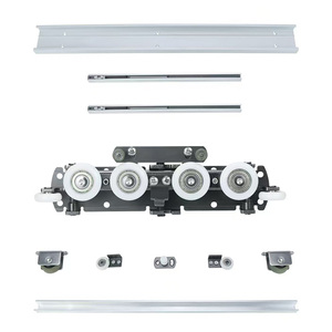 Sistema de Puerta <span class=keywords><strong>Corredera</strong></span> con Riel de 1.5m <span class=keywords><strong>para</strong></span> Puerta de Madera, <span class=keywords><strong>Cierre</strong></span> Suave y Silencioso - Product Image 1