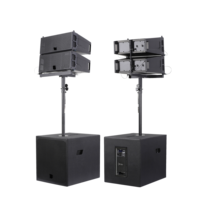 Système de sonorisation en ligne LAP615TD3-4.6K Accuracy Pro Audio, système de sonorisation en ligne en bois, enceintes actives professionnelles en ligne