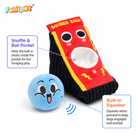 Jouet en peluche souple et grinçant pour animaux de compagnie, design personnalisé de machine de jeu, fabriqué par Famipet, en stock