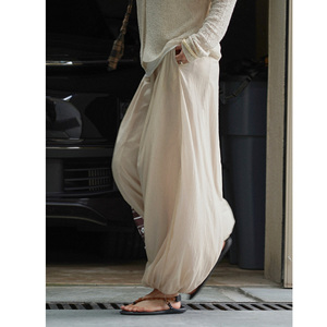 Nuovi <span class=keywords><strong>Pantaloni</strong></span> Lunghi da Donna Stile Giapponese Yamamoto in Garza Morbidi e Confortevoli per l'Inizio Autunno - Product Image 4