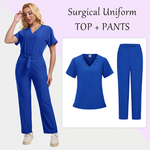 Uniformes DE TRABAJO PARA Club de mascotas, uniforme de Spa, laboratorio, salón de belleza, ropa de trabajo, Tops de impresión, monos de enfermera, esteticista, conjuntos de uniformes médicos - Product Image 2
