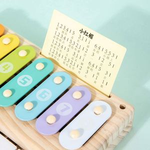 Jouets musicaux en bois naturel pour enfants, clavier en bois, jouet musical, piano pour bébé, xylophone - Product Image 4