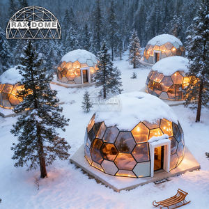 RAXDOME-Tienda de campaña de cúpula de cristal geodésica blanca de 7m <span class=keywords><strong>para</strong></span> <span class=keywords><strong>cabina</strong></span> de glamping de invierno - Product Image 5