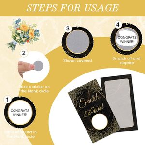 Bán buôn giấy chiến thắng Thẻ Cào Cào Off Win Thẻ quà tặng giấy chứng nhận Scratch xổ số thẻ in ấn - Product Image 3