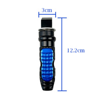 Pijakan Kaki Belakang Motor Universal Bahan Aluminium Alloy 12.2cm 105.6g 2pc Mudah Dipasang untuk Skuter dan Motor