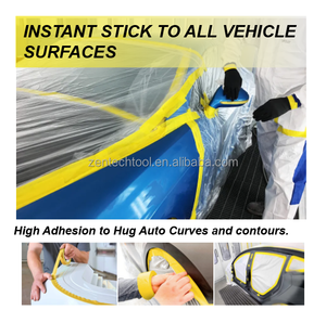 20 + năm sản xuất ô tô giấy Crepe masking tape 120 độ nhiệt độ cao Tự động sơn bảo vệ băng dính - Product Image 5