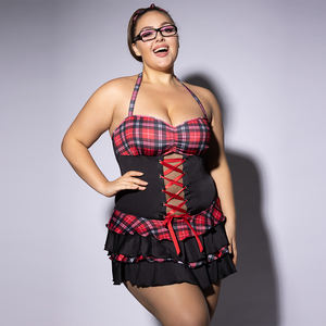 Grosir Pabrik kostum permainan peran seksi gadis sekolah halloween ukuran besar untuk permainan - Product Image 4