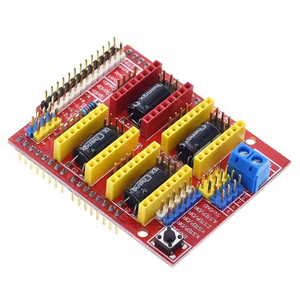 บอร์ดขยาย V3ป้องกัน CNC สำหรับโปรแกรมควบคุมมอเตอร์แบบสเต็ปเปอร์ <span class=keywords><strong>Arduino</strong></span> Uno A4988ตัวควบคุมที่เข้ากันได้กับ DRV8825 - Product Image 6