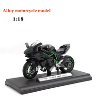 1/18 H2R alliage Sport moto modèle moulé sous pression en métal véhicule moto Collection Simulation modèle jouets pour adultes enfants cadeau