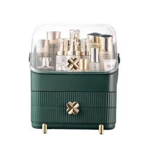 Transparent grande capacité cosmétique étanche à la poussière <span class=keywords><strong>salle</strong></span> <span class=keywords><strong>de</strong></span> <span class=keywords><strong>bain</strong></span> bureau beauté <span class=keywords><strong>maquillage</strong></span> organisateur soins <span class=keywords><strong>de</strong></span> la peau boîte <span class=keywords><strong>de</strong></span> <span class=keywords><strong>rangement</strong></span> <span class=keywords><strong>tiroir</strong></span> - Product Image 1