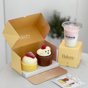 Tại Gói Inch Không Thấm Nước Dính Sticker Cấp Thực Phẩm Mousse Bánh Hộp Bao Bì Hộp Baking Pastry Hộp Cắt Món Tráng Miệng Đóng Gói Vuông - Product Image 4