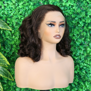 Brazil Trinh Nữ tóc con người pre-ngắt đôi rút ra ren phía trước tóc giả vai dài lỏng sóng <span class=keywords><strong>Bob</strong></span> dài cắt - Product Image 6