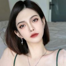 วิกผมสีดำธรรมชาติหน้าม้าสั้นหยิกยาวสไตล์บ๊อบตรงทนความร้อนวัสดุไฟเบอร์สไตล์วิก tonga - Product Image 1