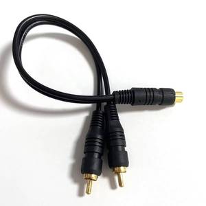 female to dual RCA male audio <b>cable</b>, PVC sheath, anti-interference Y-splitter, suitable for amplification applications - Product Image 2