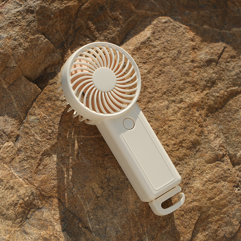 Mini ventilateur portable ZY-2502 - Blanc cassé [Rechargeable]