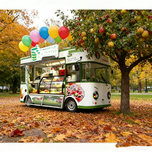 Chariot de nourriture mobile multifonctionnel en acier inoxydable de qualité supérieure à 4 roues de 5 m avec chauffage intégré - Product Image 3