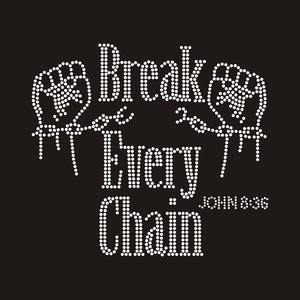 Motif Hotfix en cristal Bling <span class=keywords><strong>de</strong></span> haute qualité briser <span class=keywords><strong>chaque</strong></span> conception <span class=keywords><strong>de</strong></span> mot Chian transfert thermocollant strass pour tissu - Product Image 1