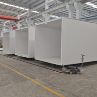 Fabriek Maatwerk Transport Bevroren Voedsel Pu Isolatiemateriaal Metalen Exterieur Gekoelde Vrachtwagen Bodybox