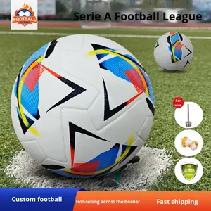 Pallone da <span class=keywords><strong>Calcio</strong></span> <span class=keywords><strong>Serie</strong></span> A Italiana Misura 5 in Puro Pelle Leggera per Adulti, Allenamento e Competizione all'Aperto, PU Rinforzato Prodotto a Guangdong - Product Image 3