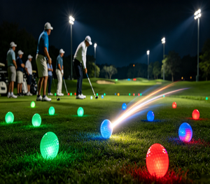 Balles <span class=keywords><strong>de</strong></span> <span class=keywords><strong>golf</strong></span> LED lumineuses OEM multicolores à deux couches haute luminosité pour l'entraînement nocturne et le <span class=keywords><strong>mini</strong></span>-<span class=keywords><strong>golf</strong></span> en parc - Product Image 6