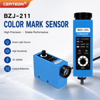 BZJ-211 Sensor fotoeléctrico para detección de marcas de color Salida NPN DC10-30V Sensor de marcas de color