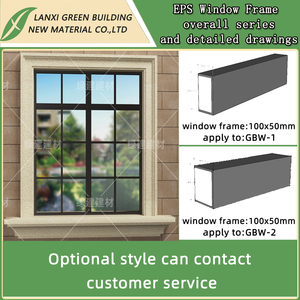 Hot bán trang trí dòng ngoài trời cửa sổ Thiết Lập Mô Hình eo EPS dòng xây dựng trang trí bên ngoài GRC/EPS parapet tường - Product Image 2