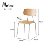 Meubles de café commerciaux, ensemble table et chaises en bois moderne pour restaurant, café, bar, pâtisserie