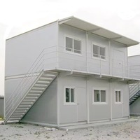 Maison conteneur en acier préfabriquée modulaire à assemblage rapide et personnalisable avec salon, petite maison conteneur portable