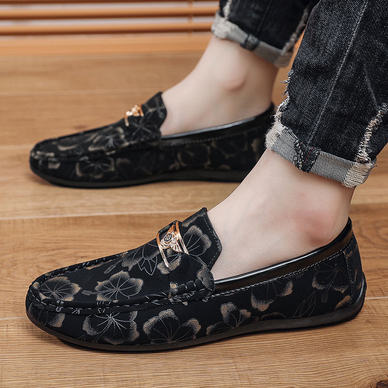 M078 Wholesale Men's Casual Slip-on Loafers Lazy Driver Shoes For Spring And Autumn Low Moq Oem Odm