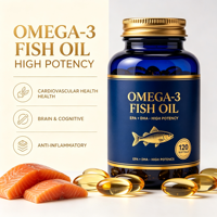 Gélules d'Oméga 3 DHA OEM ODM Marque Privée Vente en Gros Huile de Poisson de Mer Profonde Mélange Bien-être pour le Soutien Cérébral et la Santé Cardiaque