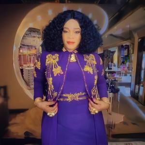 Nuovo prodotto ultimo stile di abito africano strass abbigliamento africano vestito di lusso donna stile <span class=keywords><strong>Kitenge</strong></span> Top design africano - Product Image 3