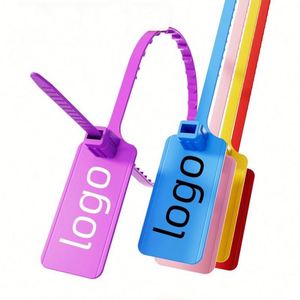 Sceaux de sécurité en plastique pour extincteurs, étiquettes vierges jetables, attaches de signalisation autobloquantes pour camions, cadeau promotionnel - Product Image 1