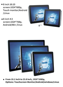 Écran tactile LCD intégré de 10,1 pouces, écran tactile capacitif Touchwo TD101 pour équipement d'armoires industrielles - Product Image 3