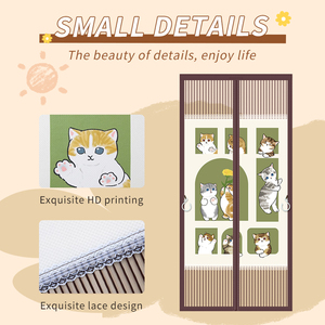 <span class=keywords><strong>Moustiquaire</strong></span> de porte en maille diamant magnétique moderne, durable, lavable, anti-moustiques - Product Image 3