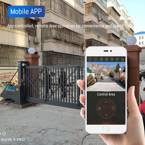 Porte coulissante cantilever industrielle en aluminium Qigong avec ouverture automatique légère pour école/centre commercial/usine - Product Image 3