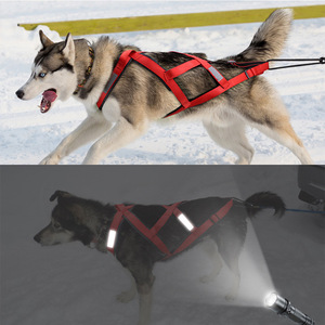 X-バックトレーニングハーネスビッグドッグスポーツマッシング反射犬引きパッド入りハーネスハスキーラブラドールそりランニング - Product Image 5