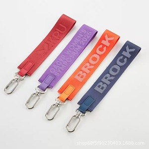 Logotipo personalizable de fábrica, cordón para teléfono móvil, riñonera Jacquard de nailon, correa de mano para llave, mismo estilo que <span class=keywords><strong>Lulu</strong></span> - Product Image 5