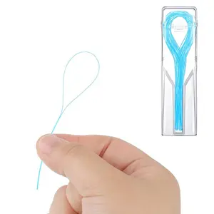 교정기 교량 임플란트를 위한 파란 깊은 청결한 이 풀솜 넓은 간격 Orthodontics Floss Dental Floss Threader