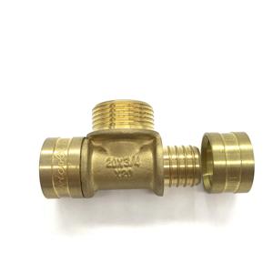 Tubomart OEM toplu fiyat pirinç sürgülü kadın sürgülü Tee nikel kaplama yüzey basın Fit dövme döküm teknikleri ile ISO - Product Image 3