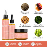 Marque privée 118ml d'huile naturelle de fenugrec batana soin des cheveux romarin huile de croissance des cheveux