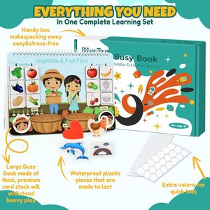 Libro de Actividades para Niños Pequeños, Juguetes Montessori para Niños de 3, 4, 5 y <span class=keywords><strong>6</strong></span> <span class=keywords><strong>Años</strong></span>, Juguetes Educativos Sensoriales para Autismo - Product Image 6