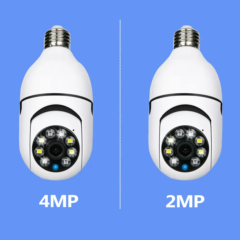 Hot Selling 17SEE APP HD 1080P Mini Dome Camera 2MP Light Bulb Wifi CCTV Camera Wireless Security Surveillance P2P Ptz Camera