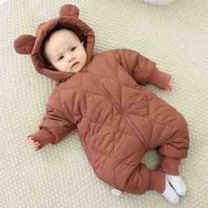 Unisex Print Cotton-Padded Ski Suit for Kids Winter Warm One-Piece Baby Gear Windproof Feature for Boys & Girls - Product Image 6