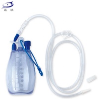 Drainage à pression négative en PVC certifié ISO13485, capacité de 400 ml, instruments chirurgicaux pour la gestion des plaies