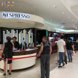ร้านกาแฟบาร์เฟอร์นิเจอร์ร้านค้าร้านค้าร้านค้าร้านค้าร้านค้าร้านอาหารเนสเปรสโซ่ร้านอาหารบูติกสีขาวสีน้ำตาล - Product Image 6