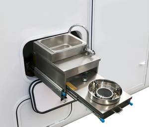 Évier de cuisine en acier inoxydable pour camping-car avec cuisinière à <span class=keywords><strong>gaz</strong></span> coulissante, pièces détachées pour caravane, remorque, camping-car - Product Image 2