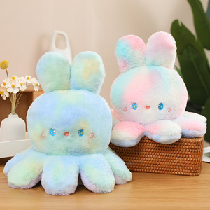 Nouveauté de Noël : Peluches personnalisées réversibles pieuvre-ours, super douces, avec rembourrage en coton PP - Product Image 3